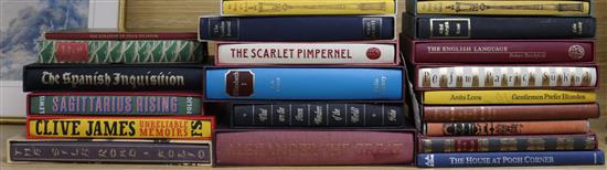 Twenty one folio society editions fiction, non fiction and memoirs